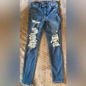 American Eagle Super Hi-Rise Jegging Ne(X)t Level Stretch Size 6